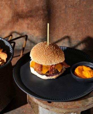 Stoneware Linhas Dessert Plates, Set of 6