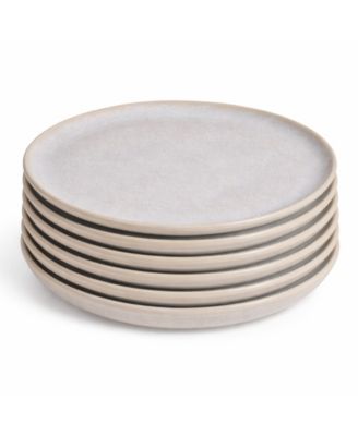 Stoneware Dessert Plates, Set of 6