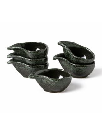 Stoneware Teardrops, Set of 6