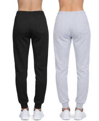Women's Loose Fit Fleece-Lined Jogger Sweatpants-2 Pack