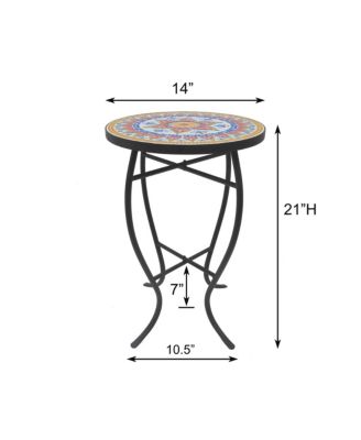  Mosaic Art Collection Classic Accent Table