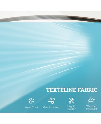 2-Person Outdoor Glider Bench with Center Table,