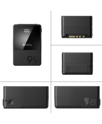 3202 V-Mount Battery Adapter Plate with Crab-Shaped Clamp, Bundle with VB99 99Wh 6800mAh Mini V-Mount Li-Ion Battery