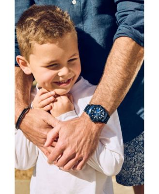 Men's Fossil Blue Dive Three-Hand Navy Stainless Steel Watch 42mm