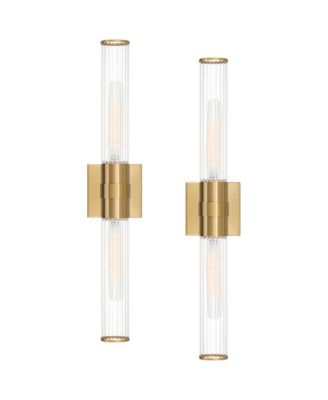 Adeline  Warm Brass 2-Light Bath Light Set of 2