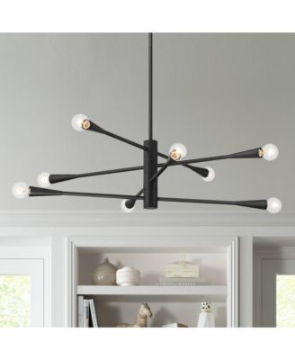 Livonia Matte Chandelier Modern Sputnik 8-Light Fixture for Dining Room House Foyer Kitchen