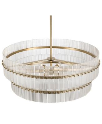 Emerson Matte Glass 6-Light Tiered Chandelier