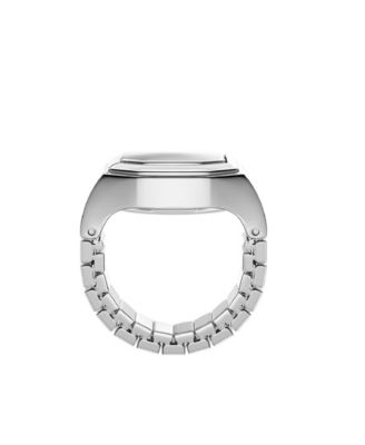 Women's Harlow Watch Ring Two-Hand Stainless Steel Ring Watch 15mm