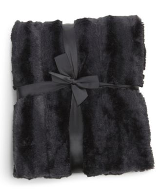 Ultra Soft Faux Fur to Microplush Reversible Oversized Throw, 60" x 70"