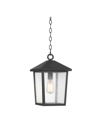 Westmont High Modern Outdoor Pendant Light Fixture Ceiling Porch House Hanging Sand Glass Shade