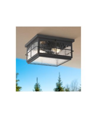 Braylon Hammered Glass Outdoor Ceiling Light