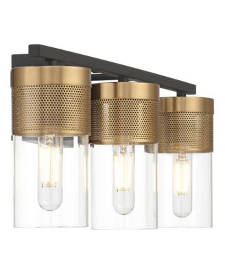 Berlin 23 1/2" High Modern 3 Light Bathroom Vanity Wall Lamp Light Fixture Mount Hardwired