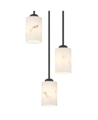 Possini Euro Stoker 12 1/2"W Faux Alabaster 3-Light Pendant