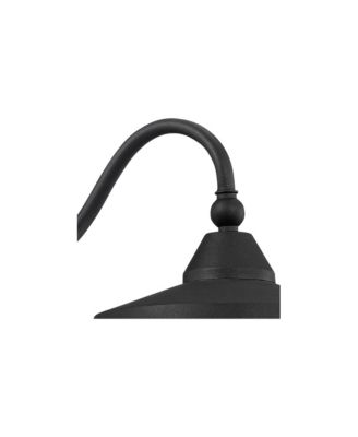 Willard Rustic Industrial Farmhouse Outdoor Barn Light Fixture Textured LED Gooseneck 8 3/4" for Exterior Barn Deck House Porch