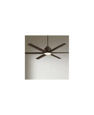65" Ultra Breeze Bronze LED Ceiling Fan with 24" Rod