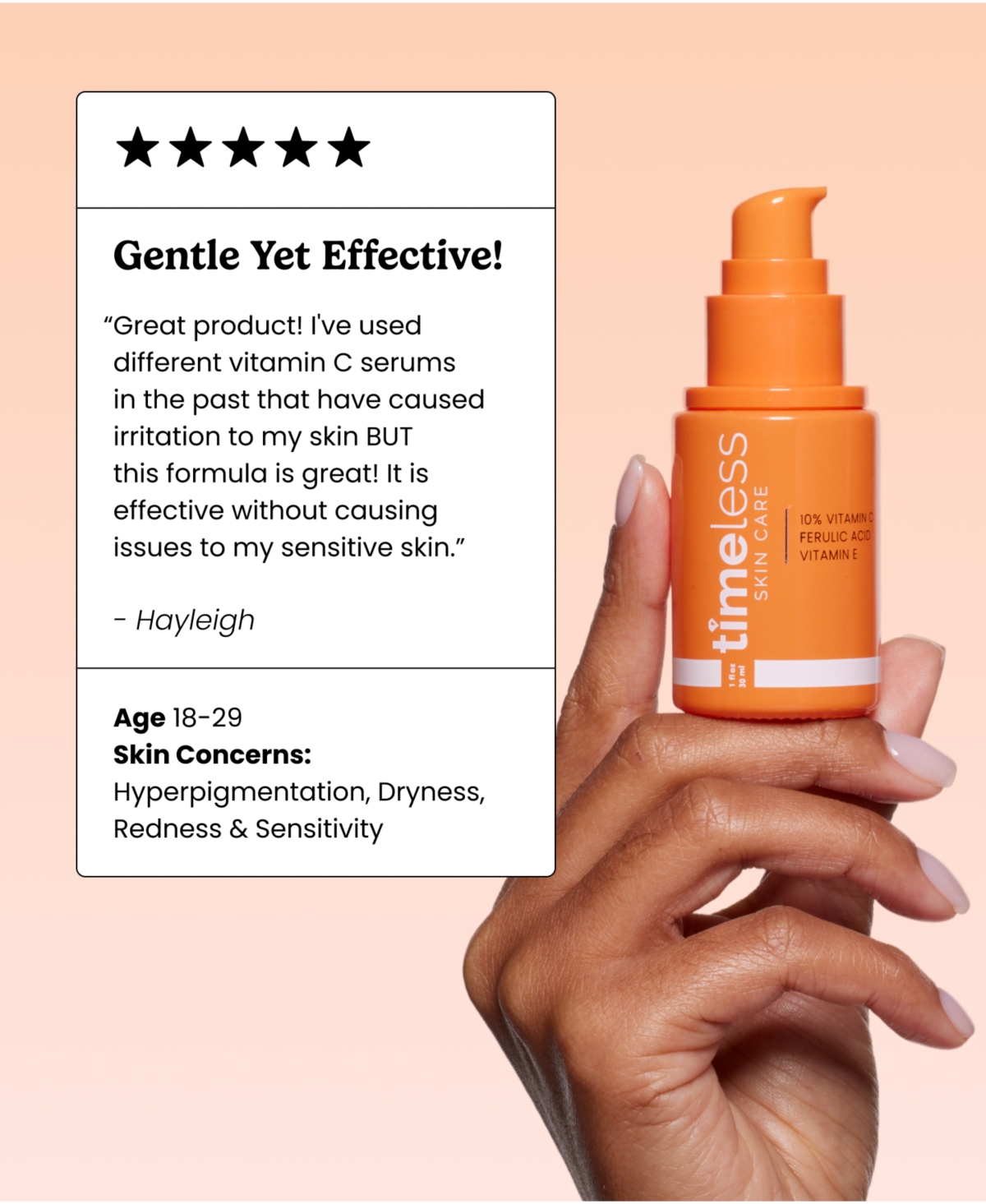 Timeless Skin Care 10% Vitamin C + E Ferulic Acid Serum