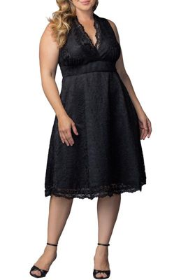 Plus Size Pin Up Boudoir Sleeveless Lace Cocktail Dress