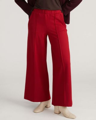 Plus Size Pam Pintuck Wide Leg Ponte Pants