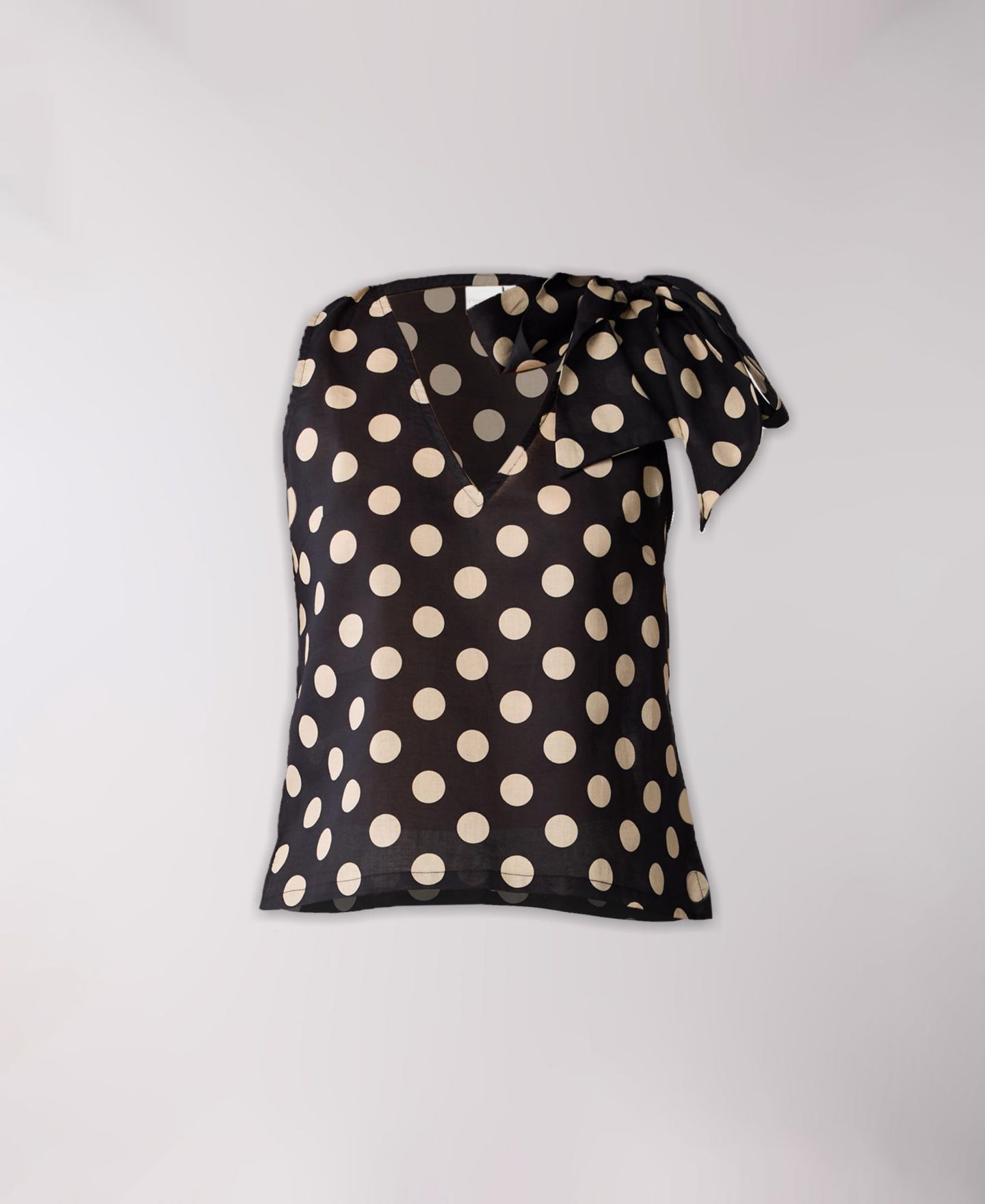 Женский топ Reistor Regular V-Neck Polka Dot with Bow Detail — фото 7