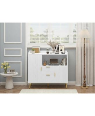 40 Inch Modern Buffet Cabinet with Drawers, Sideboard Storage for Kitchen and Dining Room