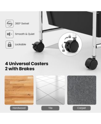 12-Drawer Utility Rolling Cart with Drawers Multi-Use Storage