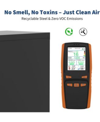 Wall Mounted Storage Cabinet with Doors, Floating Cabinet for Tools, Garage, Basement, Kitchen, Warehouse