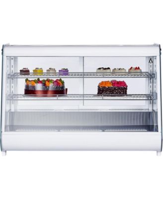 183L Cake Refrigerated, ABS + Double-Layer Tempered Glass, Countertop Bakery Display Case for Pastries, Desserts, Beverages, Ideal for Cafe