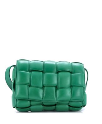 Small Cassette Crossbody Bag Padded Maxi Intrecciato Leather
