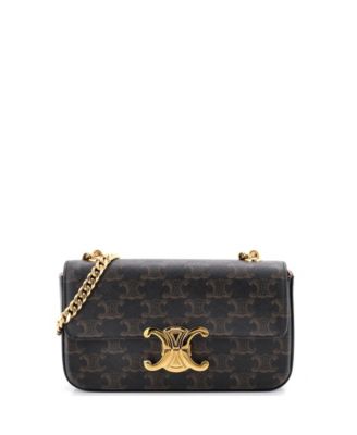 Small Triomphe Chain Shoulder Bag Triomphe Coated Canvas