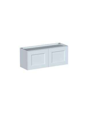 36 Inch Wide Dove Short Wall Cabinet with Full Overlay HDF Door for Custom Kitchen or Bathroom