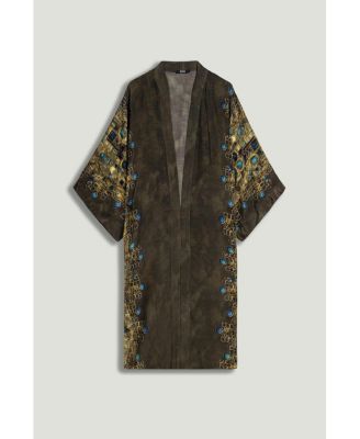 Women's Printed Long Kimono