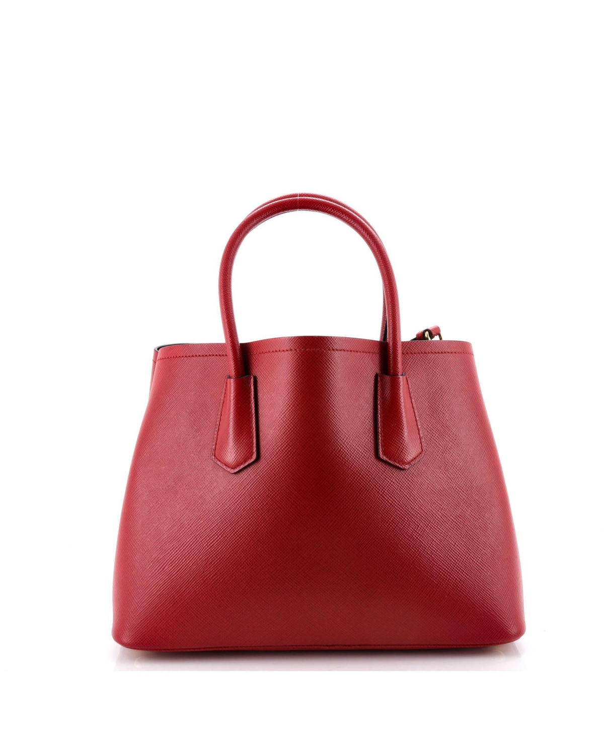 Pre-Owned Prada Medium Cuir Double Tote Saffiano Leather