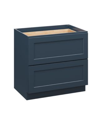 2 Drawer Base Cabinet with Full Overlay HDF Doors and Dovetail Drawers