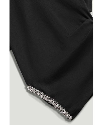 Women's Embellished Asymmetric T-Shirt