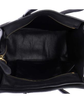 Micro Luggage Bag Smooth Leather