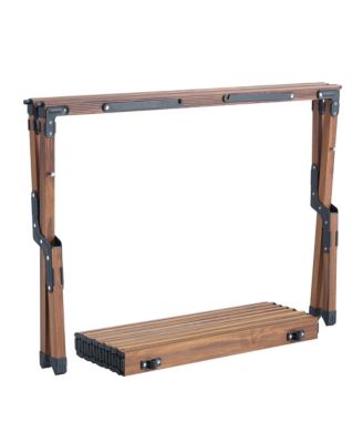 1-piece Folding Outdoor Table,Lightweight Aluminum Roll-up Rectangular Table