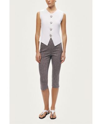 Women's Embellished Sleeveless Knit Top