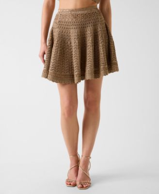 Women's Egle Crochet Mini Sweater Skirt