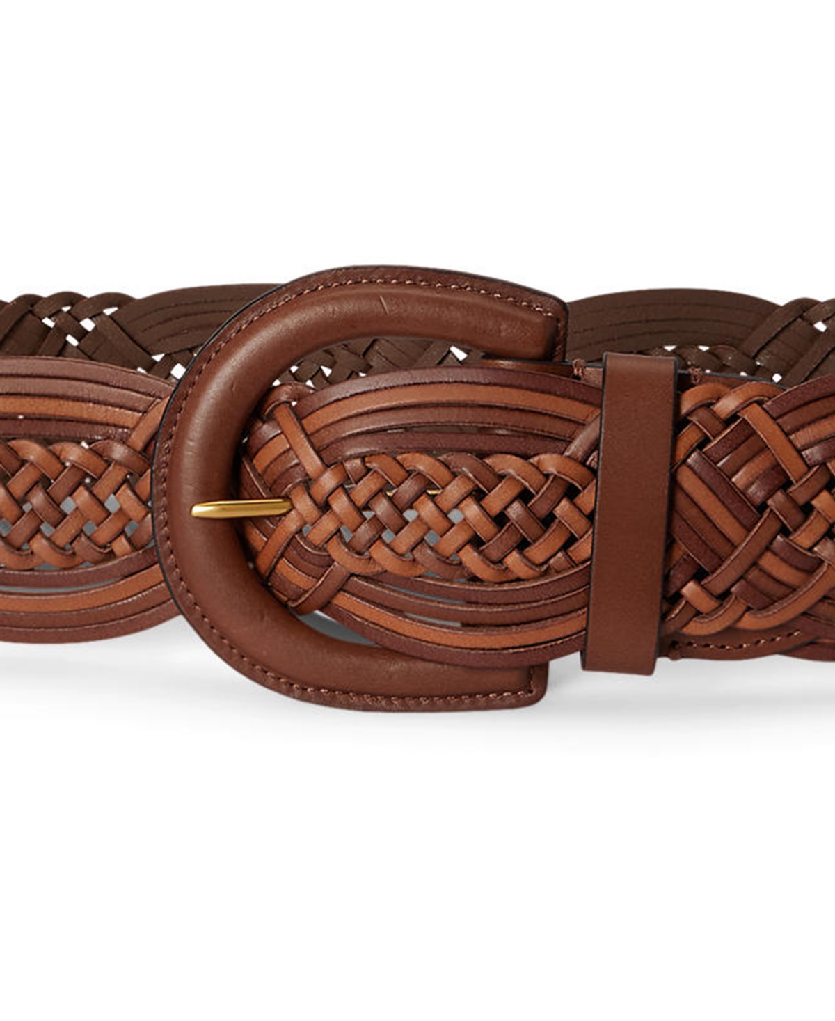 Lauren Ralph Braided Leather Belt