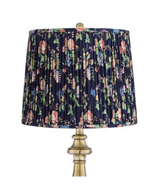 Fairlee 26" High Candlestick Traditional Table Lamp Antique Brass Finish Metal Shade Living Room