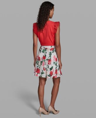 Women's Printed Pleat Skirt