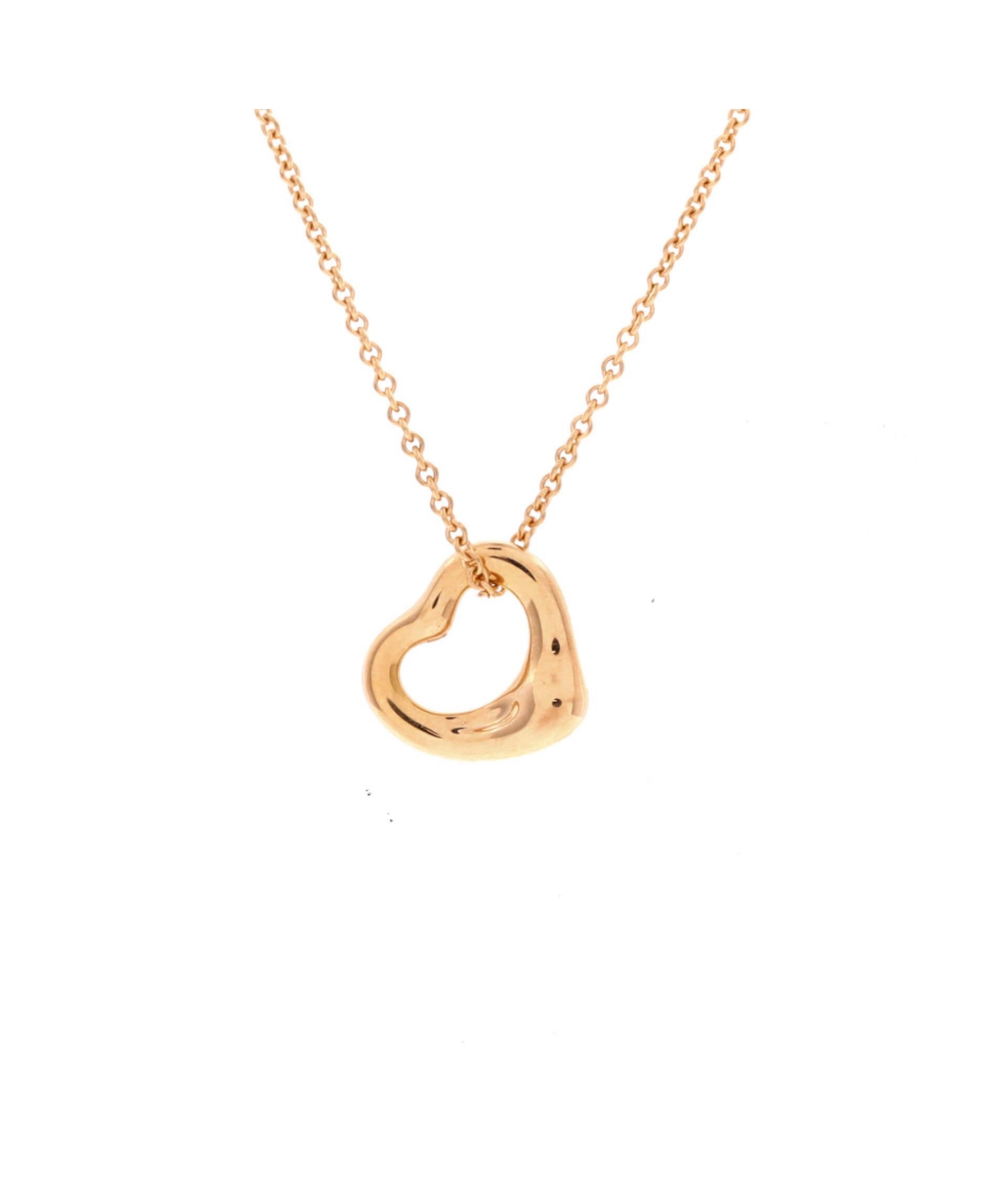 Pre-Owned Tiffany & Co Elsa Peretti Open Heart Pendant Necklace