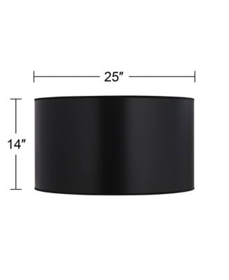 McKay 25" Top x 25" Bottom x 14" High Lamp Shade Replacement Extra Large Drum Hardback Spider Harp Finial