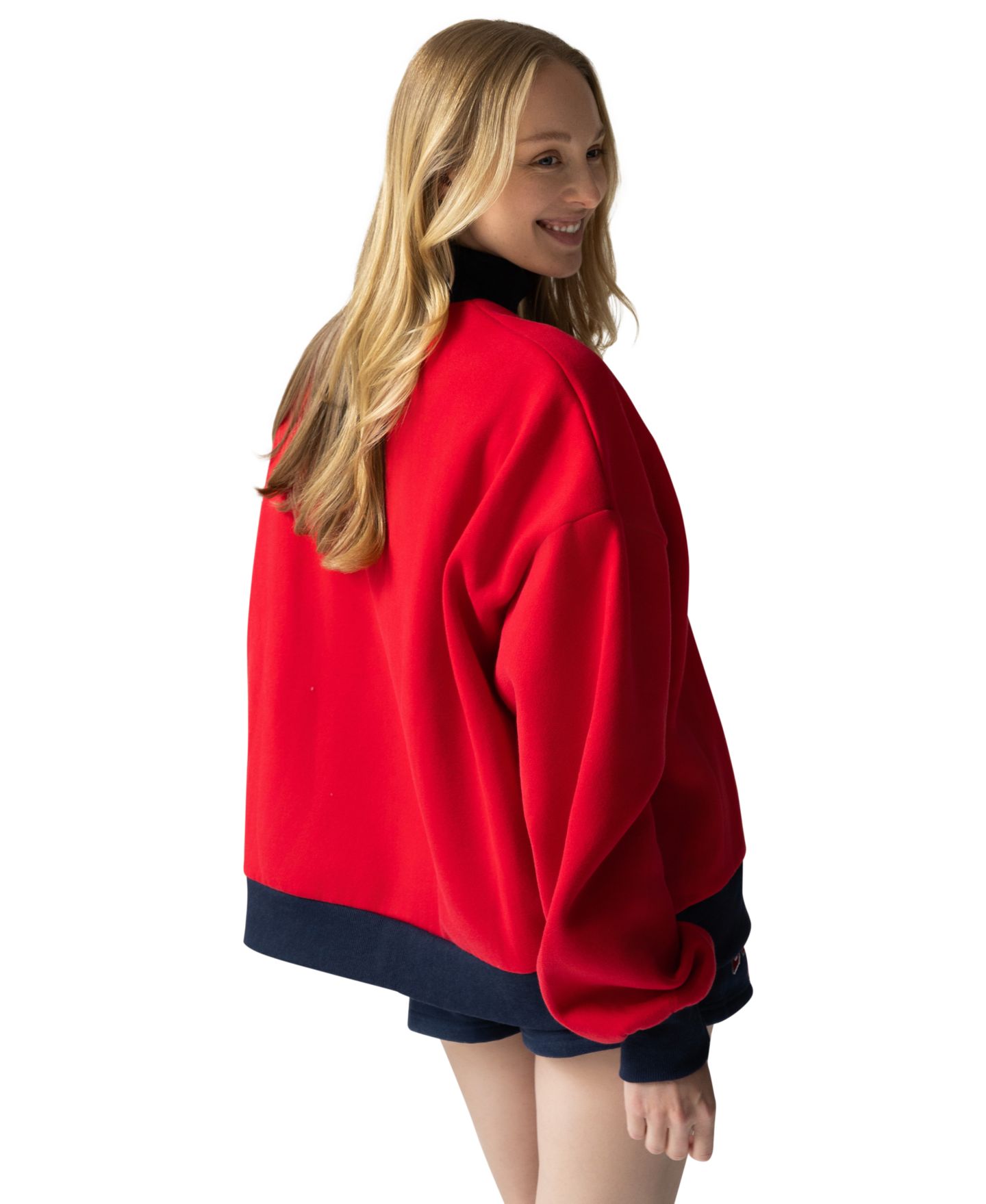 Женский свитшот The Happy Camp3r USA Mock Neck, цвет: Красный — фото 5