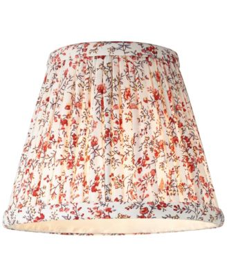 Nelle 3 1/2" Top x 6" Bottom x 5" High x 5" Slant Print Lamp Shade Replacement Set of 4 Floral Clip On Candelabra