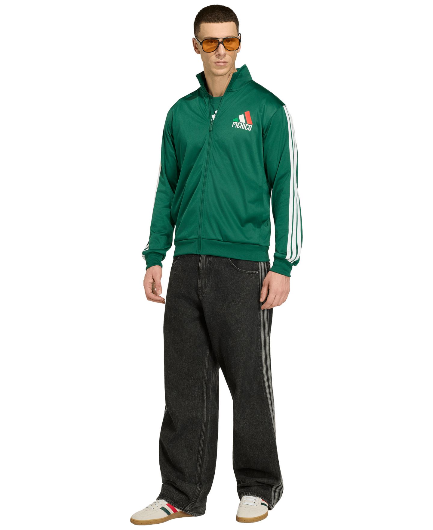 Мужская куртка adidas FIFA World Cup 2026 Mexico Track Top, цвет: Зелёный — фото 2