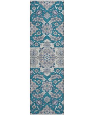 Mayfield Machine Washable AMF1853 2'3" x 7'6" Runner Area Rug