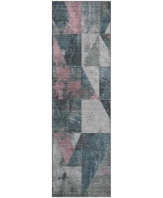 Mayfield Machine Washable AMF1888 2'3" x 7'6" Runner Area Rug
