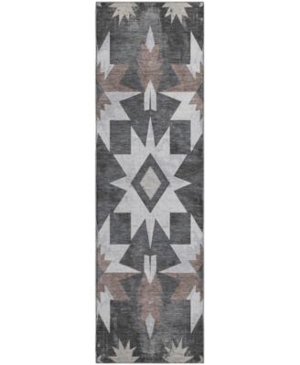 Mayfield Machine Washable AMF1893 2'3" x 7'6" Runner Area Rug