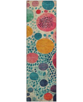Mayfield Machine Washable AMF1895 2'3" x 7'6" Runner Area Rug